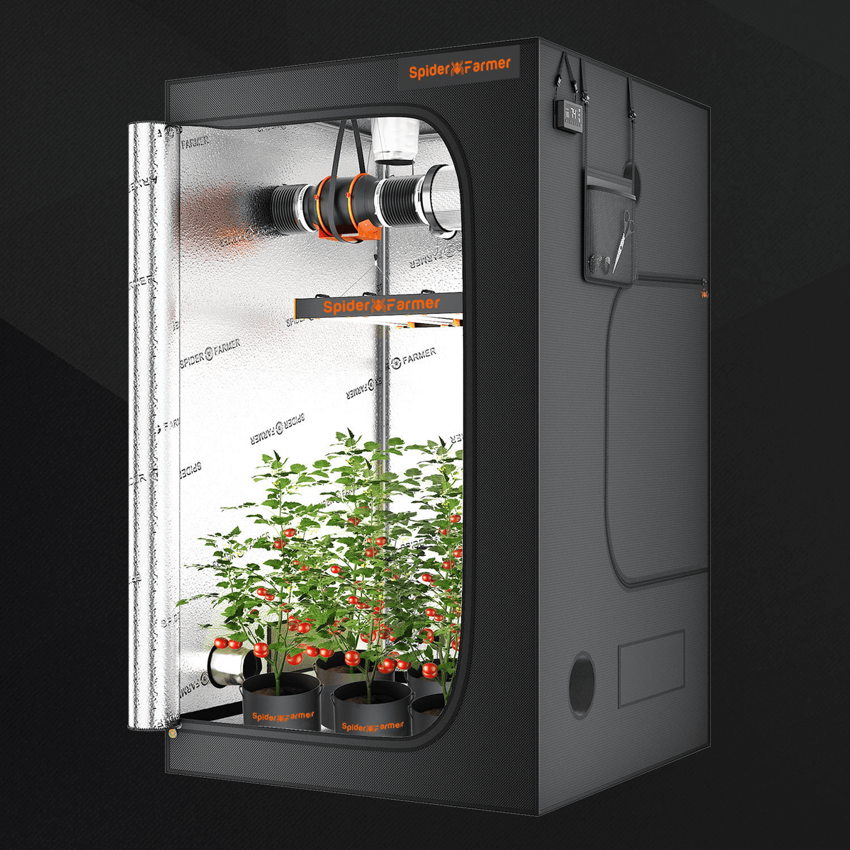 grow tent 120x120x200 Spider Farmer 4' x 4' x 6' 8
