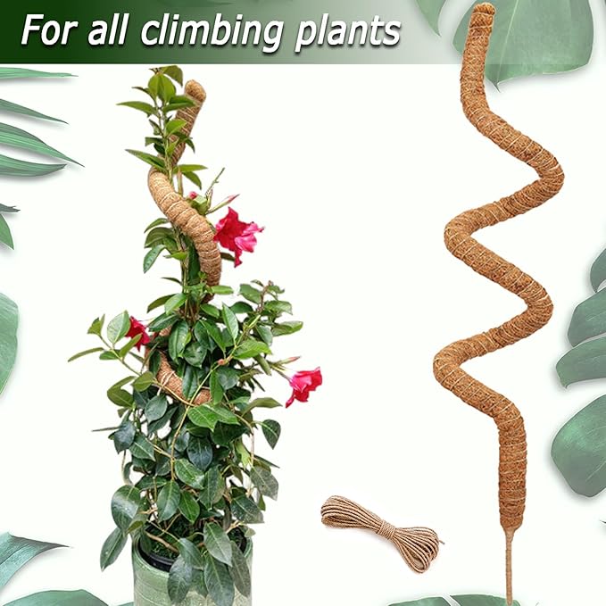 tall moss pole Moss Pole for Plants Monstera, 59 Inch Tall Bendable Moss Poles for Cl –  Grow It Depot