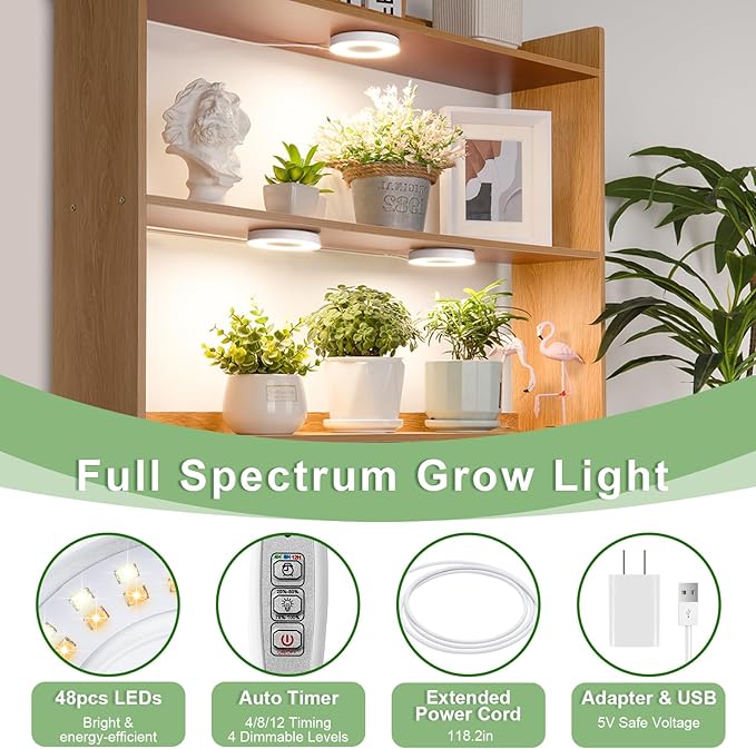 lordem plant grow light LORDEM Ceiling Grow Light for Indoor Plants, 144 LEDs Full Spectrum LE – Grow It Depot