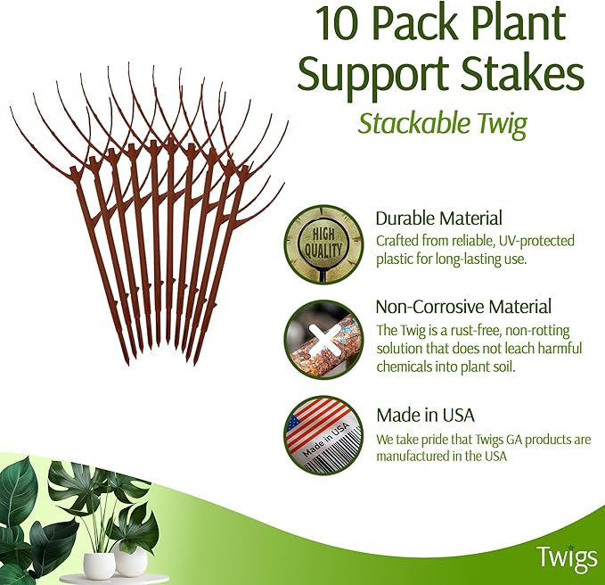 Stackable Plant Support Stakes, Stem Holder Structures for Indoor & Ou –  Grow It Depot