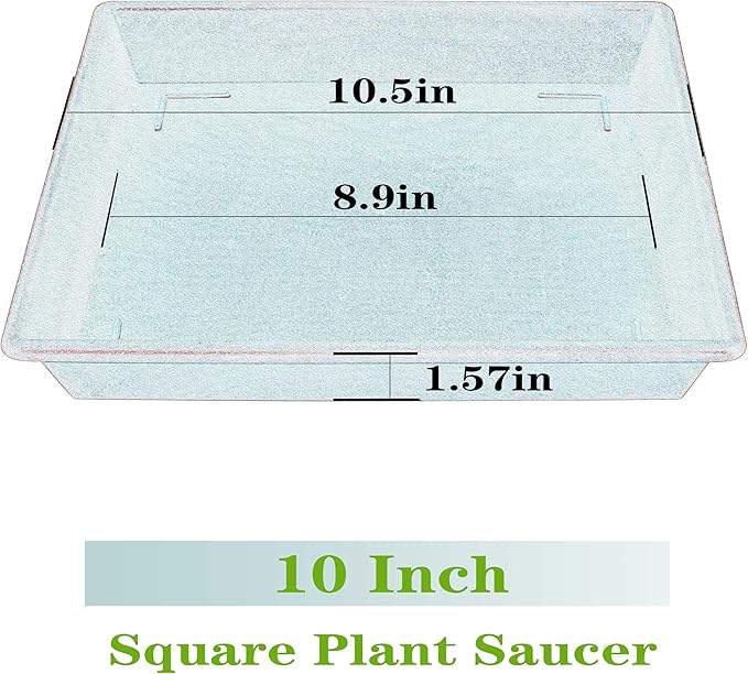 plant saucer 10 inch Square Plant Saucer 10 Inch 5 Pack, Plant Stand Flower Pot No Holes, P – Grow It Depot