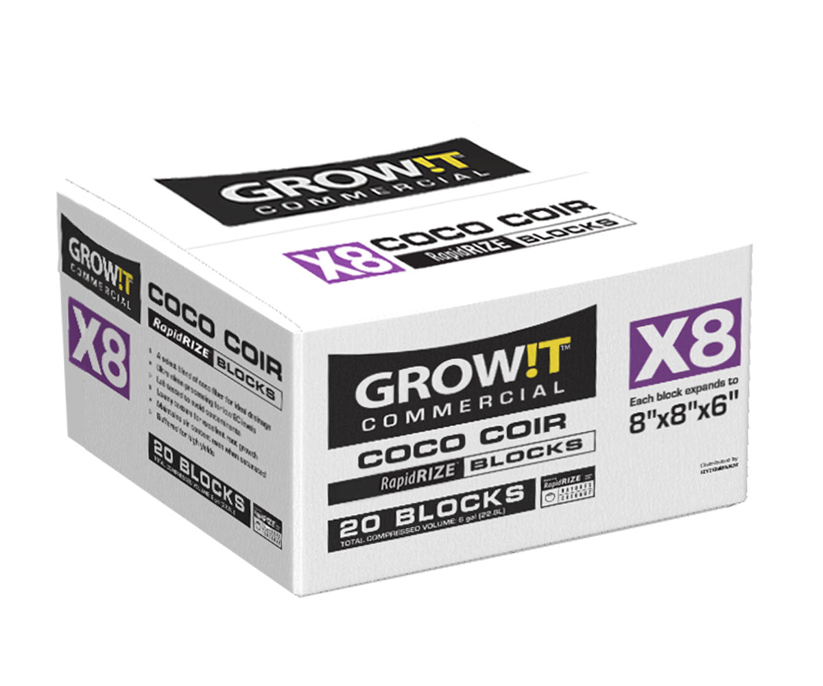 GROW!T Commercial Coco RapidRIZE Block 8