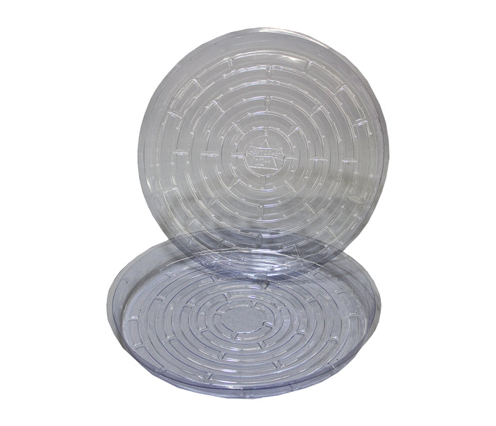 GeoPot Clear Round Saucer - 6