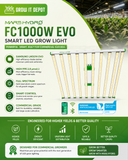 MARS HYDRO FC1000W-EVO SAMSUNG LM301H EVO SMART LED GROW LIGHT FOR COMMERCIAL CULTIVATION