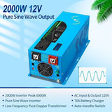 Sungold Power 2000W DC 12V Pure Sine Wave Inverter With Charger