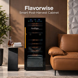 Flavorwise smart post-harvest cabinet in a living room