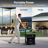 ECO-WORTHY SL3500 Stackable Power Station with 4×200W Portable Solar Panels | 5120 Wh Capacity | Portable & Expandable Power & Capacity