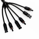 Solar Connectors M Branch Parallel Adapter Cable MMMF+FFFM Pair