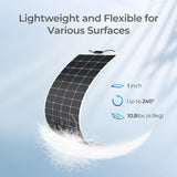 Renogy Flexible 200W 12V Monocrystalline Solar Panel