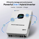 ECO-WORTHY 20.48KWh/30.72KWh Home Backup Power With 48V 100Ah LiFePO4 And 10000W 48V Off-Grid Inverter