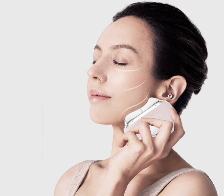Facial and neck massage scraping board EMS micro current vibration lif ...