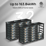 ECO-WORTHY Complete Off-Grid Solar Panel Kit | 2×5kW 120V/240V Output | 20.48kWh–30.72kWh Lithium Battery | 7380W–9840W Solar Input