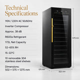 Flavorwise CH-172A technical specifications and dimensions