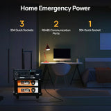 ECO-WORTHY SL3500 Stackable Power Station with 4×200W Portable Solar Panels | 5120 Wh Capacity | Portable & Expandable Power & Capacity