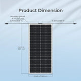 Renogy Flexible 200W 12V Monocrystalline Solar Panel