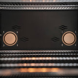 Dual circulation fans on the rear interior wall
