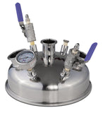 10" Pre-Built Hemispherical Lid with BVV 316SS Full Bore Valves