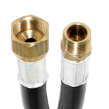 Flame King Thermo Plastic Hose Assembly for LP and Natural Gas, 60 Inch, 3/8 Inch