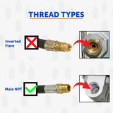 Flame King Pigtail Propane Hose Connector 18 Inch