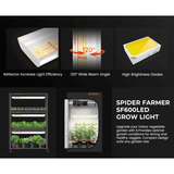 Spider Farmer SF600 74W LED Veg Grow Light
