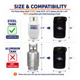 Flame King Propane Gas Hauler for 10lb Propane Tank Insulated Protective Carry Case