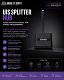 AC Infinity UIS Splitter Hub 4-Port, Adapter Dongle for Shared Programming
