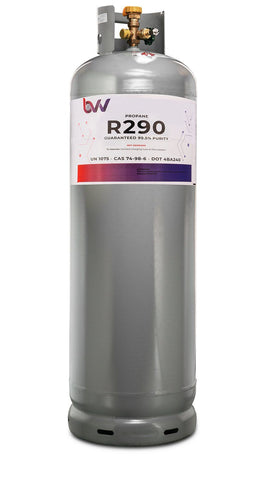 BVV™ 120LB DIPTUBE Tank High Purity USA PROPANE R290 - 99.5% Guaranteed
