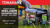 120 Amp Engine Driven Welder Generator 2200 Watt 7 HP Gas Powered