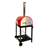 WPPO Traditional 25" Dual Fueled Pizza Oven With Gas Attachment- Wood and Gas Powered