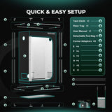 Mars Hydro 2' x 4' x 6' 1" (60cm x 120cm x 180cm) Indoor Grow Tent