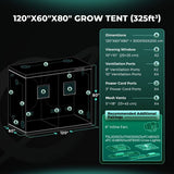 Mars Hydro 5' x 10' x 6' 8" (150cm x 300cm x 200cm) Indoor Grow Tent