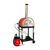 WPPO Traditional 25" Dual Fueled Pizza Oven With Gas Attachment- Wood and Gas Powered