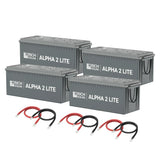 Rich Solar - 800Ah 12V LiFePO4 Off-Grid Battery Kit | 10.2kWh Deep Cycle Lithium Battery Bank | 4 X ALPHA 2 LITE in Parallel