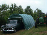 Rhino Shelter | 12’W x 24’L x 8’H Instant Garage (Round)