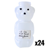 12 oz Plastic Flat Panel Honey Bears