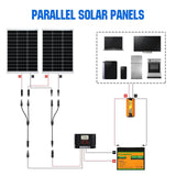12AWG 1 Pair Solar MC4 Y Parallel Branch Connectors MFF&FMM Pair
