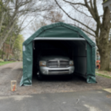 Rhino Shelter | 12’Wx 24’L  x 10’H Instant Garage (Barn Style)