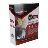 ArmorVac 15”x20” 5mil Precut Vacuum Seal Bags Black & Clear (50 Pack)