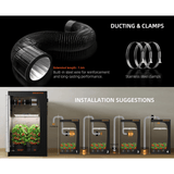 Spider Farmer Grow Kit 6" Inline Duct Fan and Carbon Filter Combo