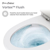 Swiss Madison St. Tropez One Piece Elongated Toilet Dual Vortex Flush 1.1/1.6 gpf with 10" Rough In (6 - Pack)