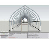 Bootstrap Farmer Gothic All-Metal Hoop House Kit