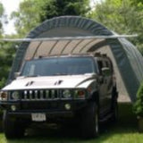 Rhino Shelter | 14’W x 24’L x 10’H Instant Garage – (Round Style)