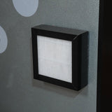 Rear air filter module mounted on the cabinet