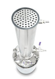 Jacketed Reactor with Motor and Collection Vessel