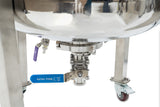 Jacketed Reactor with Motor and Collection Vessel