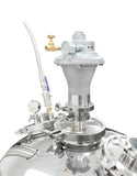 Jacketed Reactor with Motor and Collection Vessel