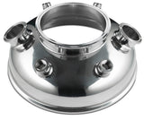 12" Hemispherical Extractor Lid with 6" Triclamp Center
