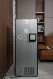 Back of the cabinet showing the filter position and compressor vents