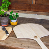 WPPO Dual Pack Long Handle Wooden Pizza Peels - 14 x 36 Inches