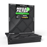 PuroAir HVAC Mega Filter MERV 13 Pleated Plus Activated Carbon Air Filter